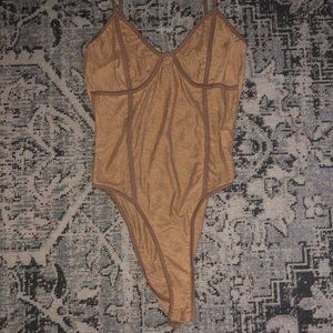 Tiger Mist Chevie Bodysuit in Tan Size M